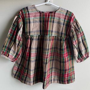 NEXT UK - Plaid/Tartan dress - 12-18mnts -NWT